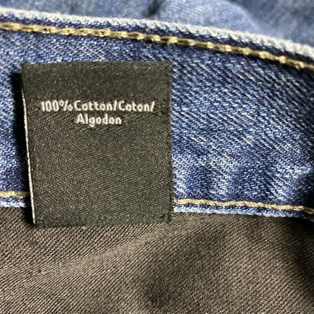 Calvin Klein Straight Cut Distressed Jeans - Picture 5 of 5